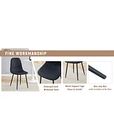 47" Round Dining Set: Table with Storage & 4 Linen Chairs