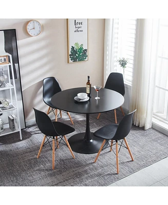 Mid-Century Dining Set: Table & 4 Chairs