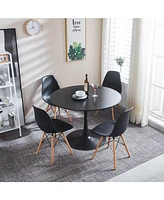 Mid-Century Dining Set: Table & 4 Chairs