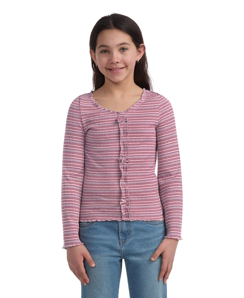 Levi's Big Girls Ribbed Bell-Sleeve Knit Top