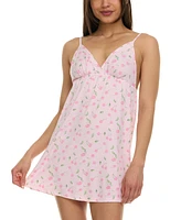 Flora by Nikrooz Women's Jinny Cherries-Print Chemise