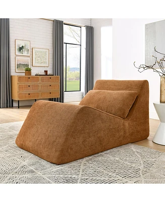Orange Memory Foam Bean Bag Chair