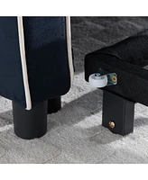 3-in-1 Convertible Sofa Bed Sleeper Chair (Black)