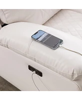Power recliner with Led Strip White color