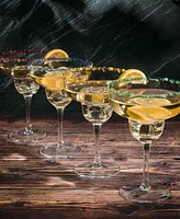 The Wine Savant Classic Handblown Margarita Glasses, Set of 4