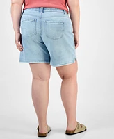 Democracy Trendy Plus High-Rise Drawstring Shorts