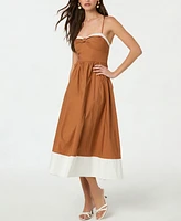 Astr the Label Women's Knotted-Bust Midi Dress