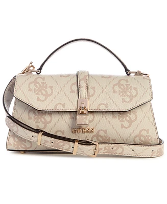 Guess Queensland Top Handle Flap Crossbody Bag