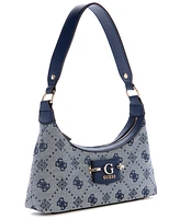 Guess Neda 4G Peony Logo Small Top Zip Shoulder Bag