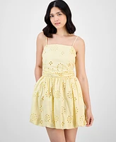 And Now This Women's Eyelet Tube Mini Dress, Exclusively at Macy's