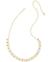 Kendra Scott 14k Gold-Plated Multicolor 19" Adjustable Statement Necklace