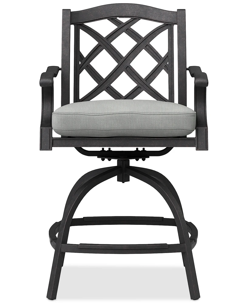 Wythburn Outdoor Firepit Bar Height Stool, Created for Macy's