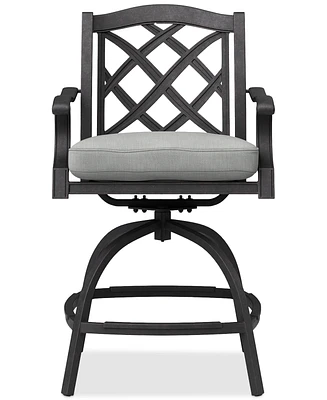 Wythburn Outdoor Firepit Bar Height Stool, Created for Macy's
