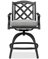 Wythburn Outdoor Firepit Bar Height Stool, Created for Macy's