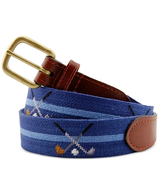 Smathers & Branson Men's Crossed Clubs Belt