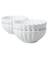 Bia Cordon Bleu Petal 4-Pc. Round Bowls Set, Service for 4