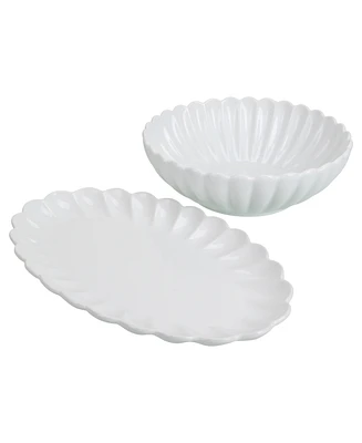 Bia Cordon Bleu Petal Serving, Set of 2