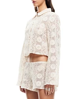 Lioness Women's Cotton Lace Babydoll Top