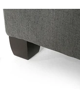 Streamdale Furniture Modern Ottoman with Storage | Plush Upholstery | Contemporary Waffle Stitch