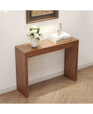 Dark Wood Bar Table with Drawers: Both Stylish and Functional