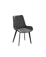 Modern Dining Chair Living Room Black Metal Leg Dining Chair-4 Pieces/Ctn