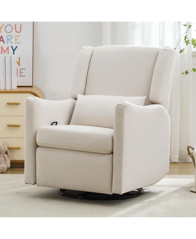 29.5" Wingback Swivel Recliner Rocker