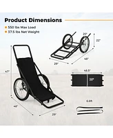 550 Lbs Folding Deer Game Cart with Polyester Liner for Hunting