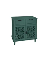 2 Door 2 Drawer Cabinet, American Furniture, Suitable for Bedroom, Living Room, Study