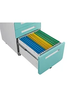 Versatile 3-Drawer Mobile File Cabinet