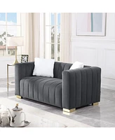 Gray Chesterfield Sofa