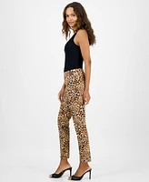 I.n.c. International Concepts Petite Cheetah-Print Pants, Exclusively at Macy's