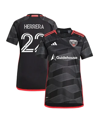 Adidas Women's Aaron Herrera Black D.c. United 2024 The Icon Kit Replica Player Jersey