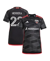 Adidas Women's Aaron Herrera Black D.c. United 2024 The Icon Kit Replica Player Jersey