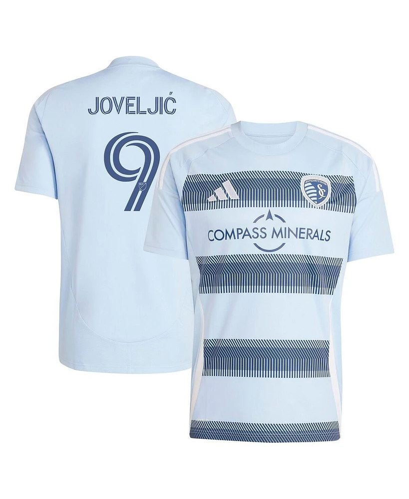 Adidas Men's Dejan Joveljic Light Blue Sporting Kansas City 2025 One Kc Replica Player Jersey