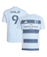 Adidas Men's Dejan Joveljic Light Blue Sporting Kansas City 2025 One Kc Replica Player Jersey