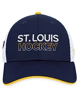 Fanatics Men's Navy St. Louis Blues Authentic Pro Rink Trucker Adjustable Hat