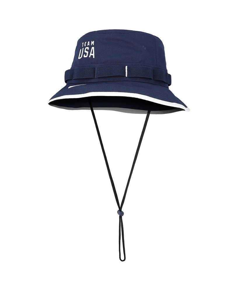 Nike Men's Navy Team Usa Apex Boonie Performance Bucket Hat