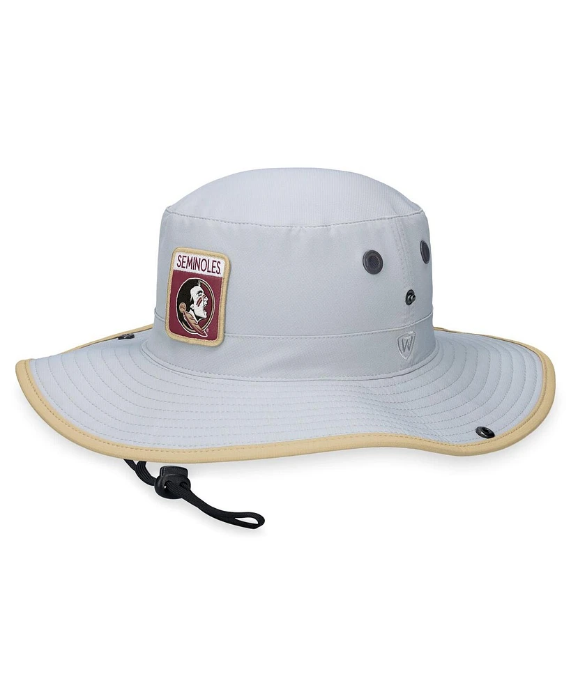 Top of the World Men's Gray Florida State Seminoles Steady Bucket Hat