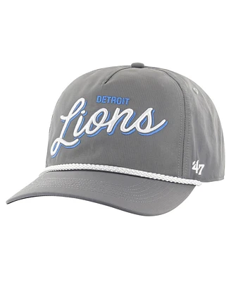 '47 Brand Men's Gray Detroit Lions Fairway Hitch Brrr Adjustable Hat