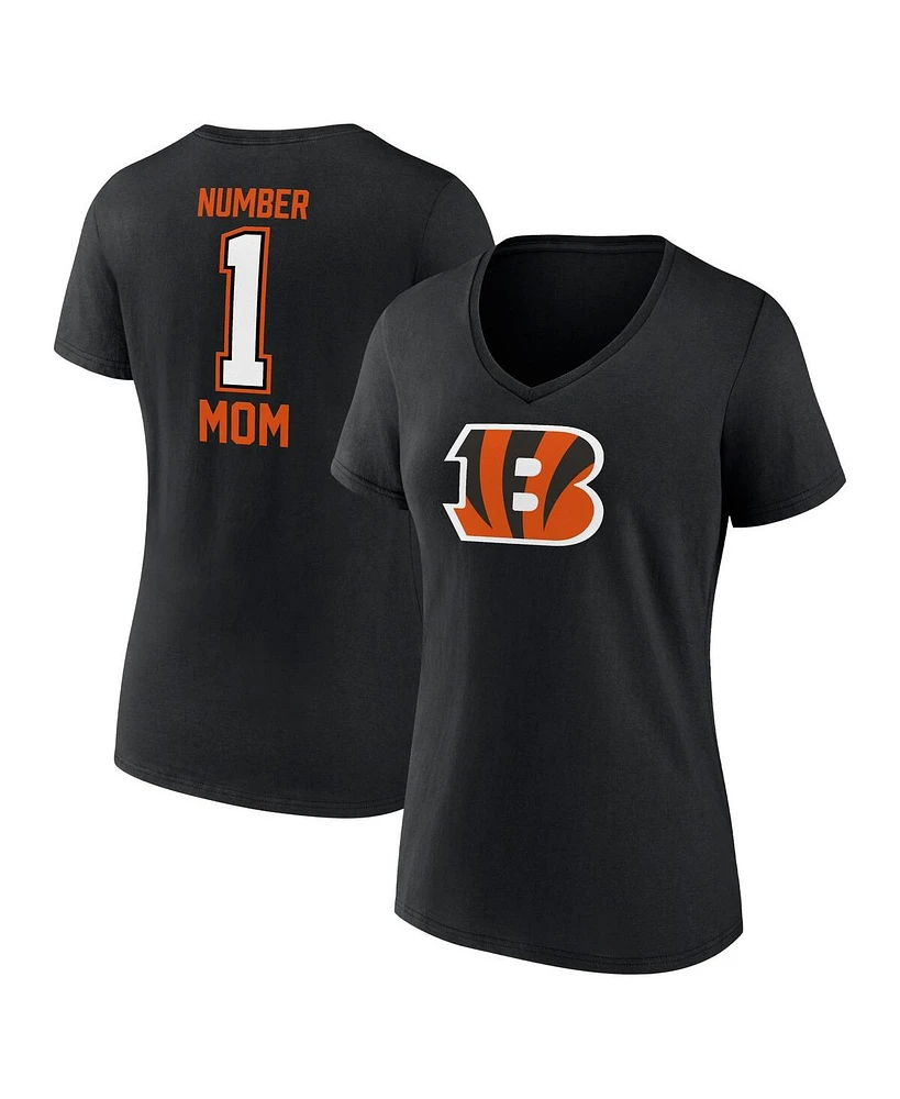 Fanatics Women's Black Cincinnati Bengals Mother's Day V-Neck T-Shirt