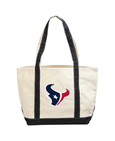 Logo Brands Houston Texans Canvas Tote Bag