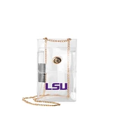 Logo Brands Lsu Tigers Clear Essential Crossbody Purse