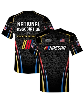 Checkered Flag Sports Men's Black Nascar Uniform T-Shirt