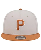 New Era Men's Khaki/Brown Pittsburgh Pirates Color Pack Two-Tone 9FIFTY Snapback Hat