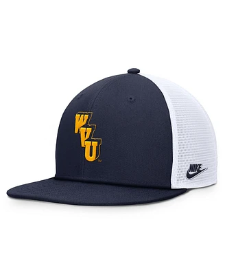 Nike Men's Navy West Virginia Mountaineers Performance Pro Adjustable Hat