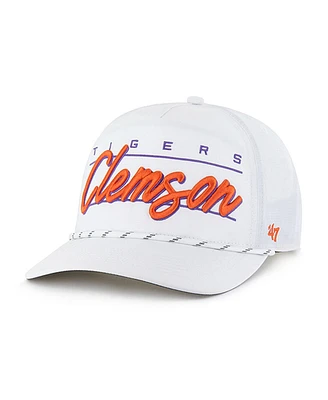 '47 Brand Men's White Clemson Tigers Condor Hitch Brrr Adjustable Hat