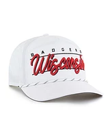 '47 Brand Men's White Wisconsin Badgers Condor Hitch Brrr Adjustable Hat