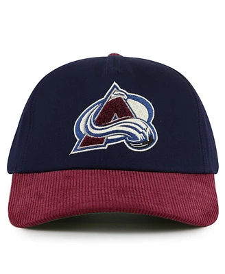 American Needle Men's Navy/Burgundy Colorado Avalanche Burnett Adjustable Hat