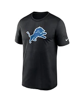 Nike Men's Black Detroit Lions Primetime Legend Logo Performance T-Shirt
