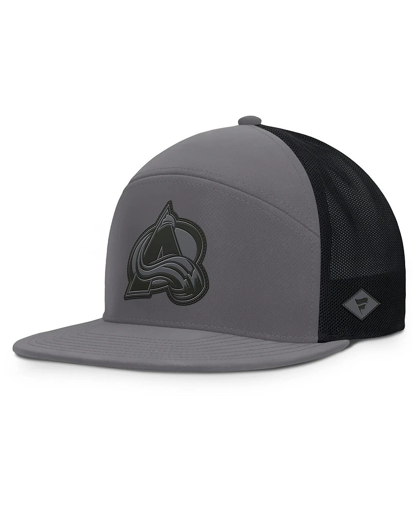 Fanatics Men's Charcoal Colorado Avalanche Fairweather Adjustable Hat